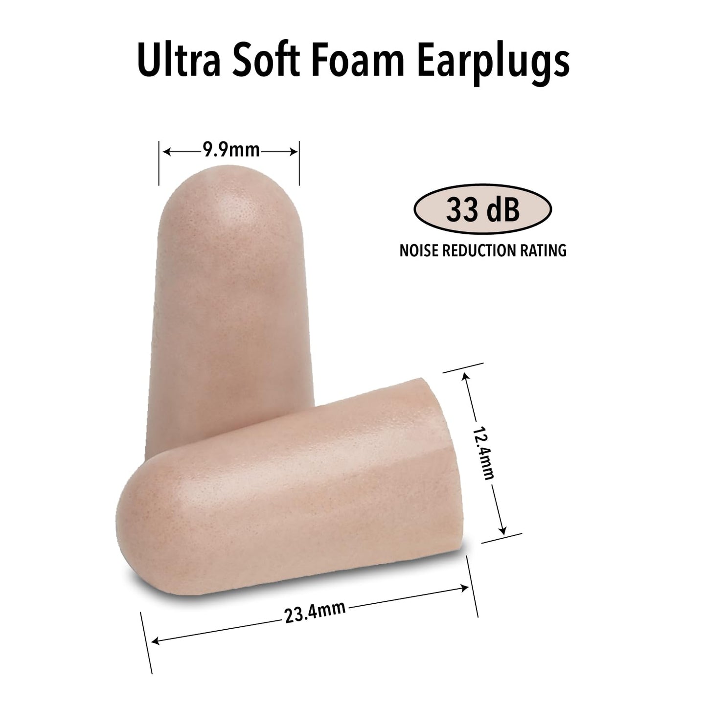 Mack's Ultra Soft Foam Earplugs, 10 Pair - 33dB Highest NRR, Comfortable Ear Plugs for Sleeping, Snoring, Work, Travel and Loud Events