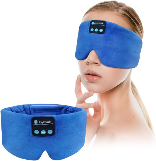 Joythink Sleep Headphones Bluetooth Headband Sleeping Eye Mask Kids Children Soft Wireless Sleep Headphones for Women Men Silk Speaker Bluetooth Earbuds for Side Sleeper Music Mask Cool