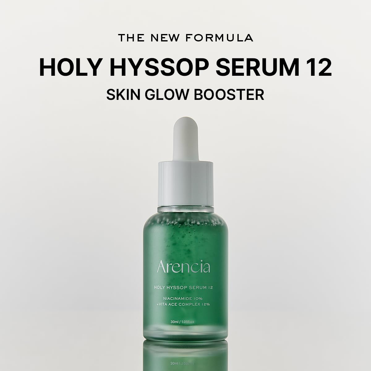 Arencia Hyssop Glow Serum, 10% Niacinamide, 12% Vitamin A,C,E - Hydrating, Moisturizing, Anti-Aging Serum for Korean Glass Skin