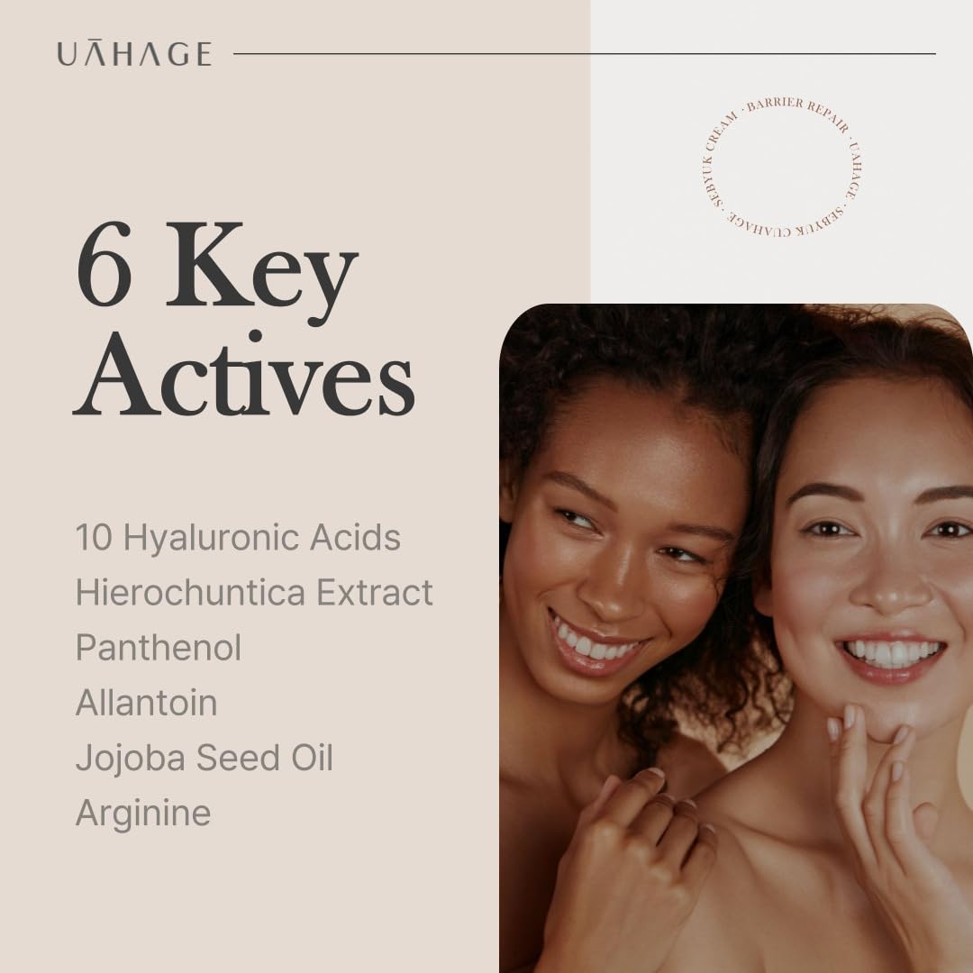 UAHAGE Hello I’m Mask Sheet – Deep Hydration, Vegan Korean Skincare with 10 Hyaluronic Acids, Resurrection Plant, Panthenol, Allantoin, Jojoba Seed Oil, Arginine (25ml x 5 Sheets / 0.85 fl.oz each)