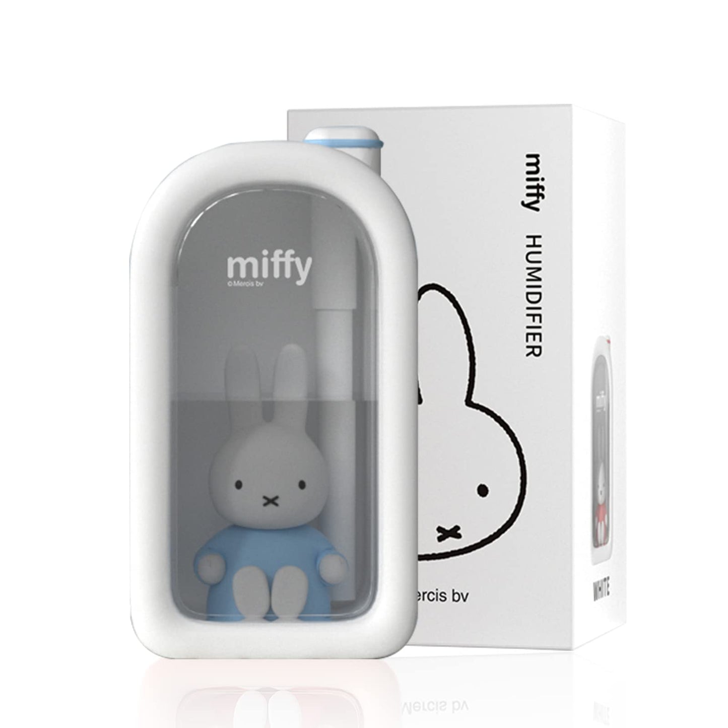 Mipow X Miffy Cool Mist Humidifier - Ultrasonic Quiet, Mini Cute Humidifier with Night Light, 380ml Humidifiers for Bedroom/Babies Nursery/Office