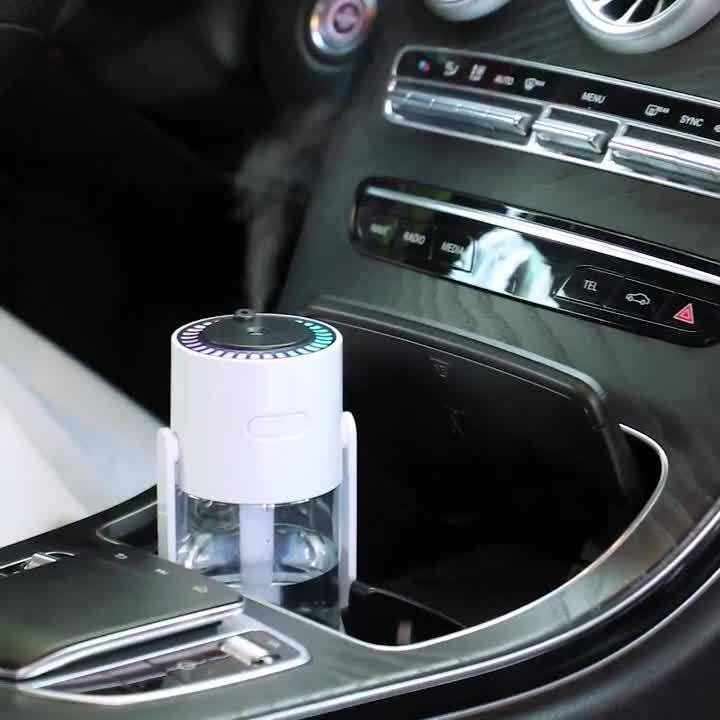 Humidifier, Humidifiers for Bedroom, Air Humidifier, Ultra Quiet, USB, Timer, with Light, Desk Humidifier, for Office, Bedroom (280 ml)