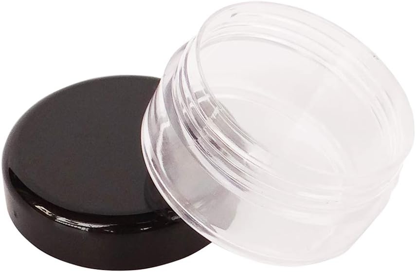 Wopanxye 30pcs 10g Small Plastic Makeup Container with Lid, 10ml Travel Cosmetic Sample Jar for Lip Scrub, Body Butter, Cream, Slime, Lip Balm, Eyeshadow, Paint, Glitter, Wax, Lotion, Mini Storage Pot