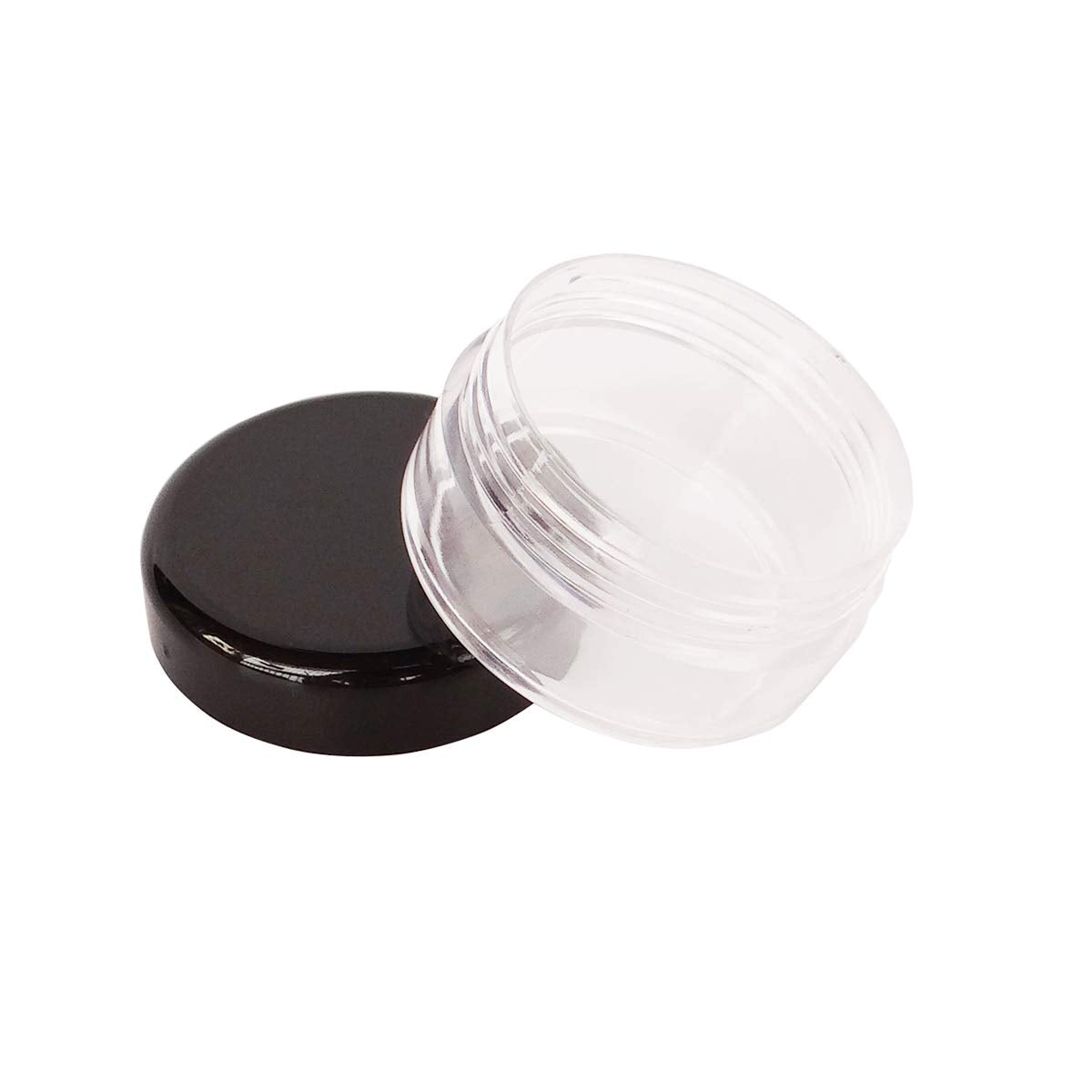 Wopanxye 30pcs 10g Small Plastic Makeup Container with Lid, 10ml Travel Cosmetic Sample Jar for Lip Scrub, Body Butter, Cream, Slime, Lip Balm, Eyeshadow, Paint, Glitter, Wax, Lotion, Mini Storage Pot