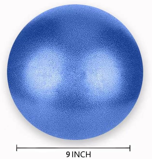 6 Inch Mini Exercise Pilates Yoga Ball for Yoga, Barre Training and Physical Therapy- Improves Balance with Inflate Pump(Black)