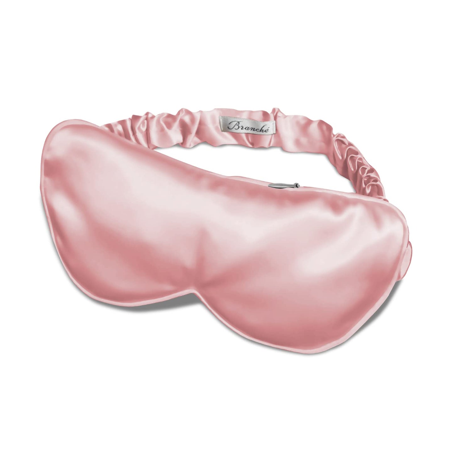 Branche Beauty Silk Eye Mask La Sieste Tranquillité - Stylish 100% 6A Silk 22 Momme Sleep Mask, Eye Cover, Shade Blindfold Sleeping Sleepover Mask for Luxury Sleep in Total Darkness (Blush)