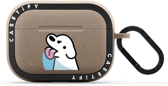 CASETiFY Bounce Airpods Pro (1st/2nd Gen) Case with Ring - Lick - Matte Taupe