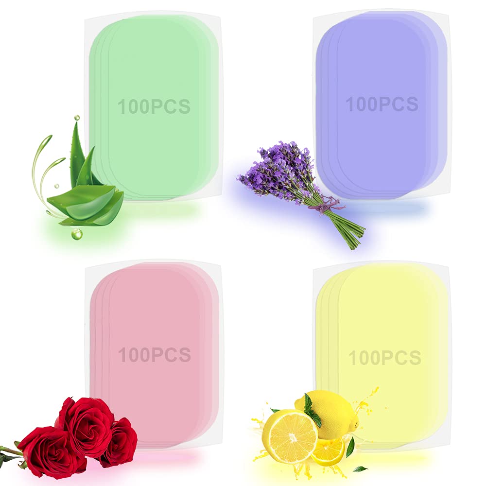 fancyou Portable Paper Soap 400 Sheets Refill Packed Foaming Hand Soap for Travel,Mini Disposable Hand Washing Skin Friendly for Personal Cleansing (No Soap Box)