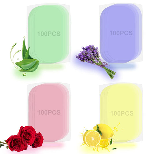 fancyou Portable Paper Soap 400 Sheets Refill Packed Foaming Hand Soap for Travel,Mini Disposable Hand Washing Skin Friendly for Personal Cleansing (No Soap Box)