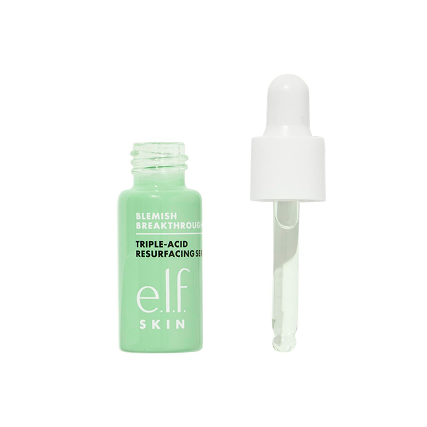 e.l.f. SKIN Blemish Breakthrough Triple-Acid Resurfacing Serum Mini, Hydrating Night Serum For Fighting Blemishes, Helps Improve Skin Tone & Texture