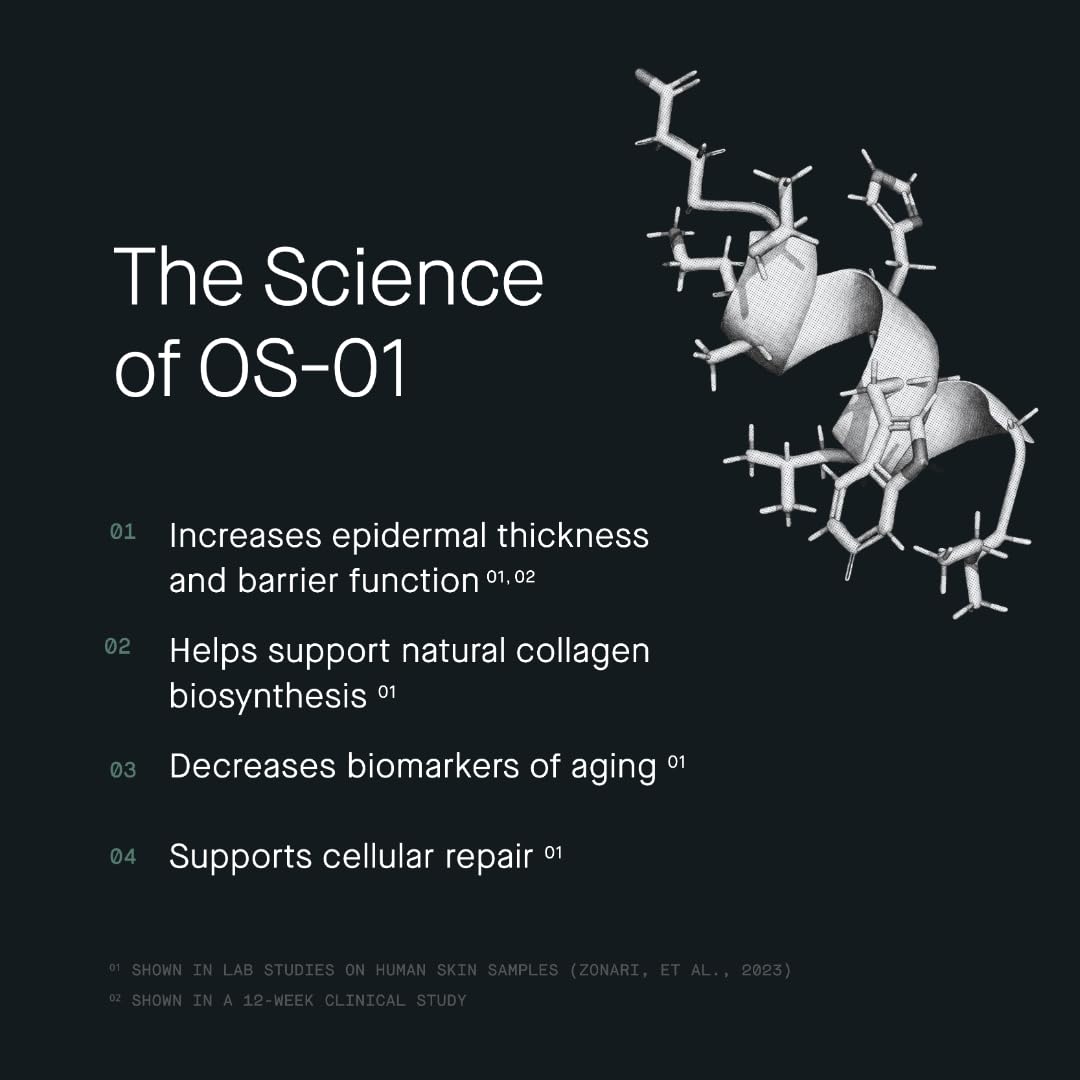 oneskin FACE OS-01 Peptide Skin Longevity Moisturizer - Evens Skin and Reduces Fine Lines & Wrinkles, For All Skin Types Including Sensitive Skin