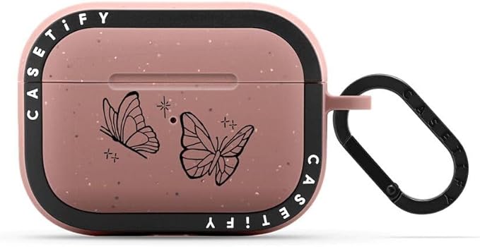 CASETiFY Bounce Airpods Pro (1st/2nd Gen) Case with Ring - Soaring by Inked - Matte Dusty Rose