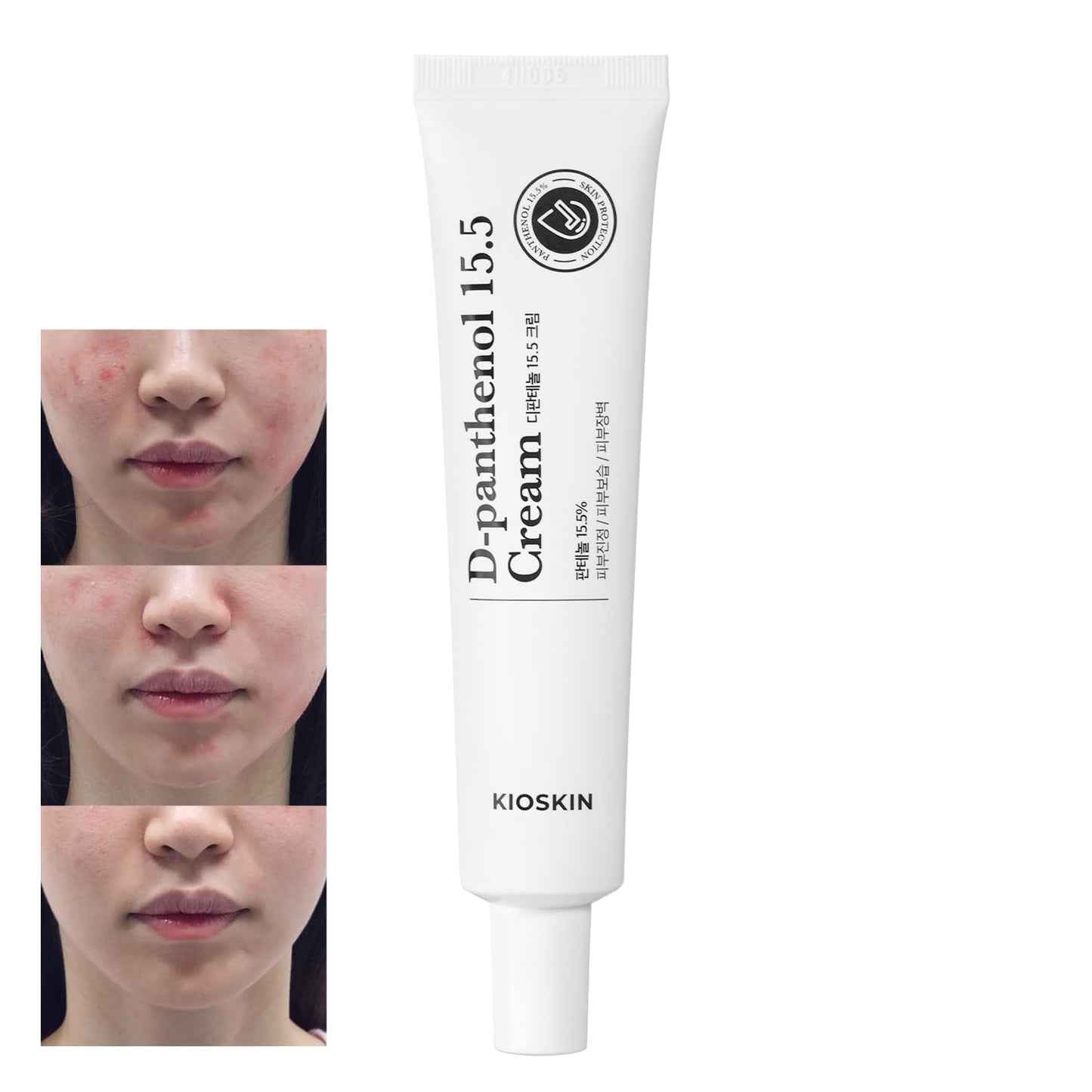 KIOSKIN 31% Reduction in Sebum & 15.5% High-Dose D-Panthenol – Calms Redness, Repairs Skin Barrier & Locks in Hydration – With Heartleaf Extract & Hyaluronic Acid – Korean Skincare Top Barrier Cream