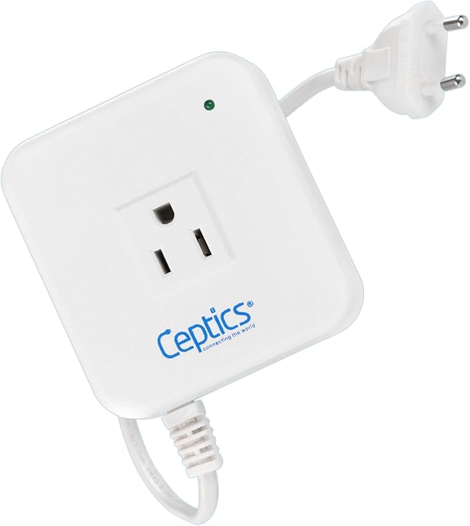 Ceptics 300 Watt Step Down Voltage Converter – Converts 220V/240V to 110V/120V – Perfect for Hair Straighteners, Laptops, and Chargers – CE Certified Travel Converter