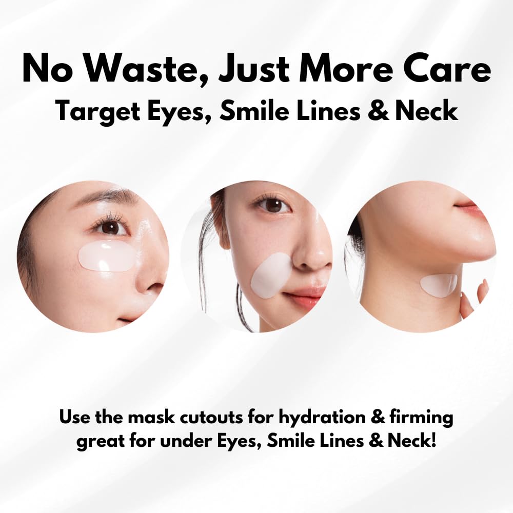 Oh My Pure Korean Collagen Face Mask Overnight 2+2 EA Luxury Skin Care (AntiWrinkle, Vegan Mucin) (Sampler 4)