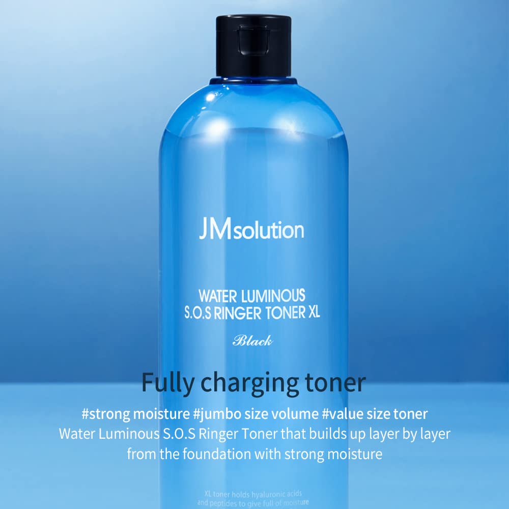 JMsolution Water Luminous Toner X Large 600ml (20.28floz) Black -Korea Skin Care Moisture