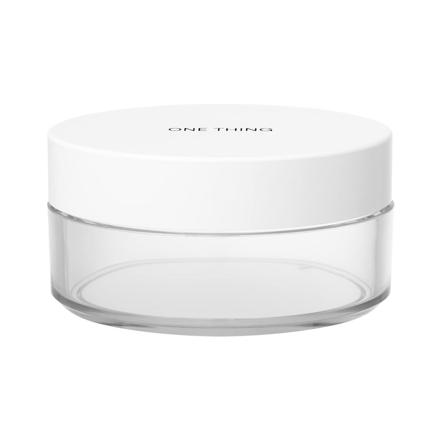 ONE THING Toner Pad Case, 1 Count | Travel Size Mini Makeup Container with Lid and Forceps for Toner Pads DIY, Empty Clear Reusable Refillable | Korean Skin Care