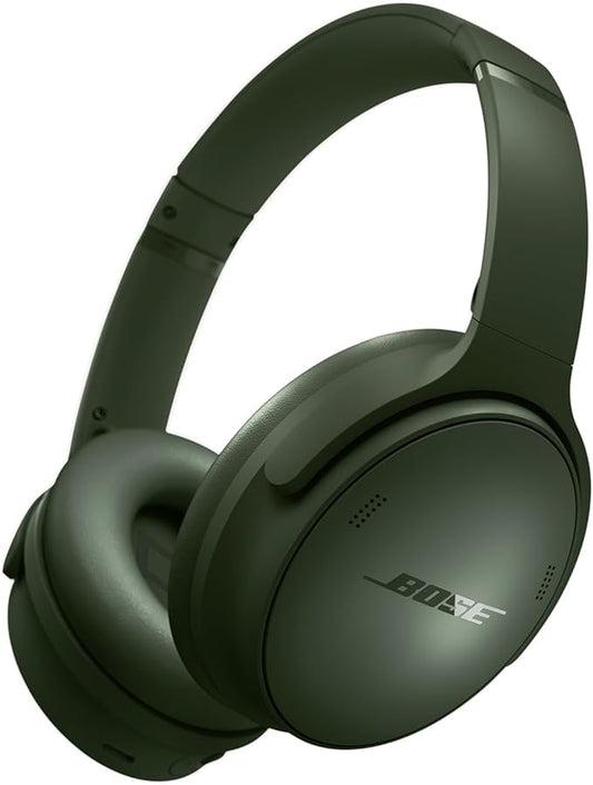 Bose QuietComfort Bluetooth Headphones, Wireless Headphones with Active Over Ear Noise Cancelling and Mic, Deep Bass, Up to 24 Hours of Playtime, Cypress Green - Limited Edition