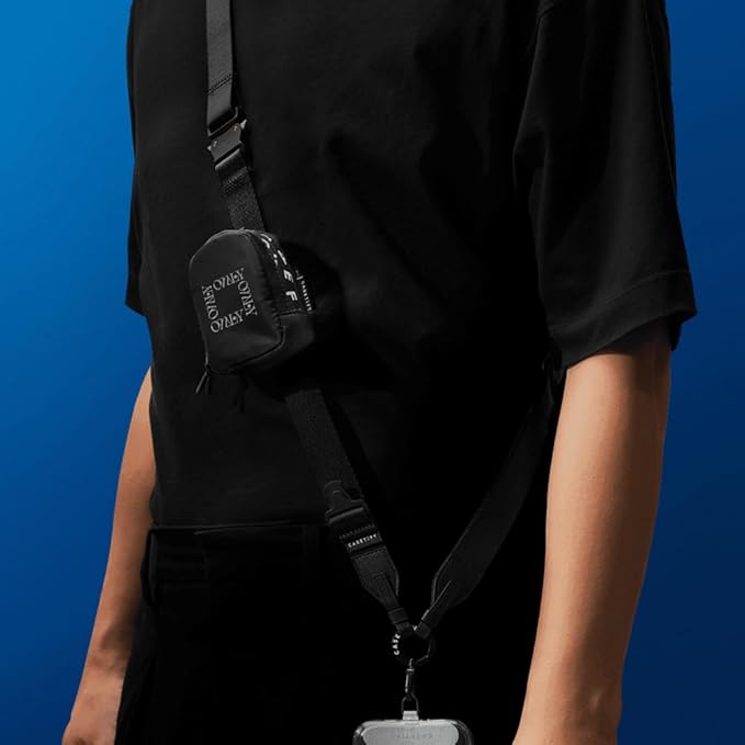 CASETiFY Earbuds Pouch - Rabbit Ribbon - Black