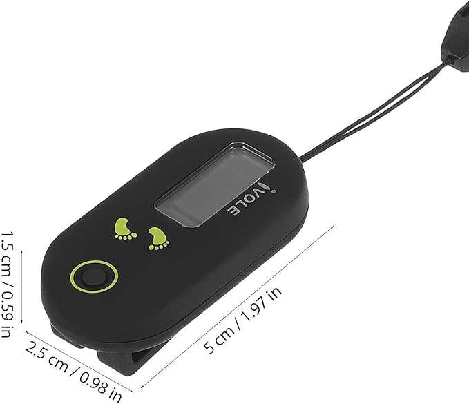 BESPORTBLE 3D Digital Pedometer - Best Clip on Step Counter with Large Digital Display for Walking, Running & Fitness Tracks Steps Pedometer for Men, Women, Seniors & Kids