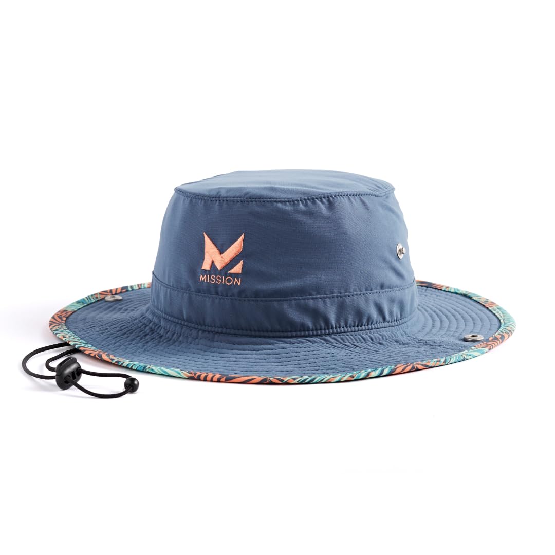 MISSION Cooling UPF Bucket Hat - Unisex Sun Hat for Hiking, Golfing & Fishing - Sweat & Water Activated Technology
