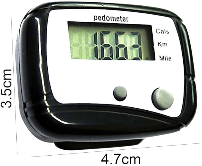 3Pcs Portable Counter Mini Digital LCD Pedometer Sports Walking Running Step Counter Meter Walking Distance Miles,Exercise Time, Calorie Counter, Daily Target Monitor,Electronics and Gadgets,Red