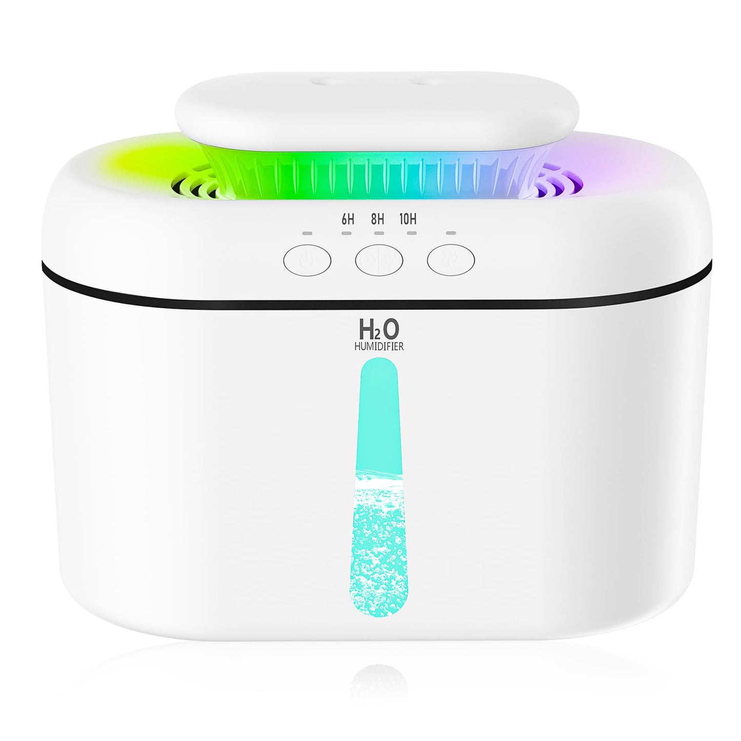 SZO Humidifiers for Bedroom, 2.5L Capacity, Auto Shut-Off, Easy to Fill & Clean, 16 dB Quiet Ultrasonic Humidifier for Large Room, Plants, Baby Nursery, Indoor, Night Light