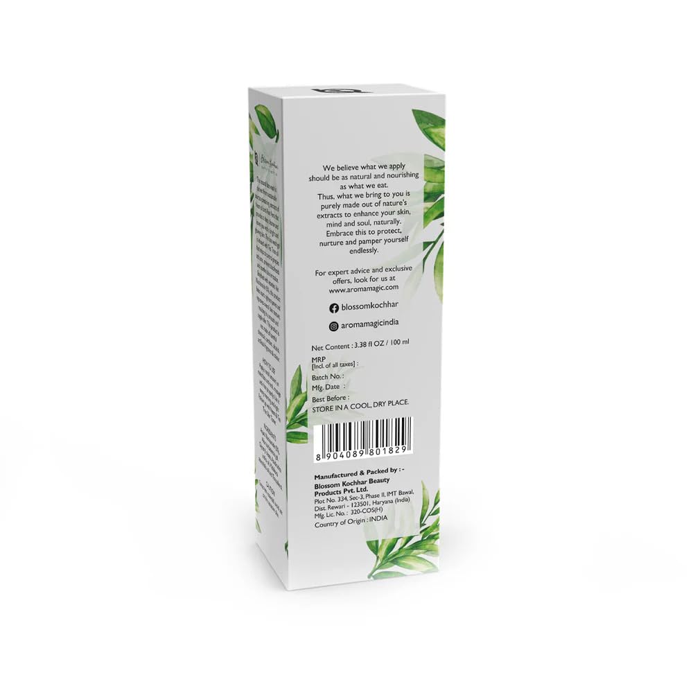 Aroma Magic Neem & Tea Tree Face Wash with Niacinamide | Deep Cleansing & Pore Tightening | Acne & Pimple Control | Facial Cleanser for Supple & Smooth Skin | 3.38 Fl Oz/100ml