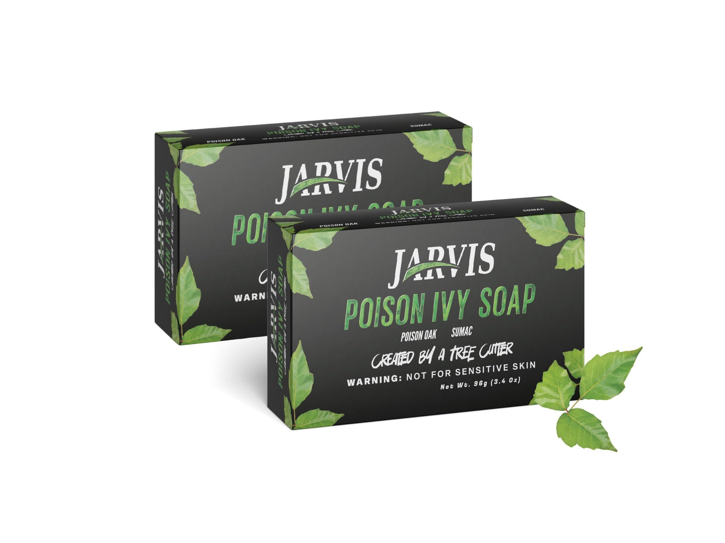 Poison Ivy Soap Bar | Treatment for Poison Ivy, Oak & Sumac | Fast Itch Relief and Soothing of Rashes, Redness & Inflammation | Simple Skin Care Ingredients | 2 pack | 3.4 Ounces (2)
