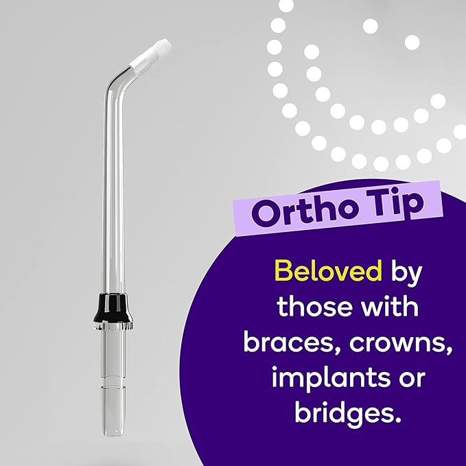 BURST Electric Water Flosser Replacement Tips (Combo/3 Pack) | for Fresh Breath & Healthy Gums | Plaque Removal Between Teeth, Braces & Dental Work