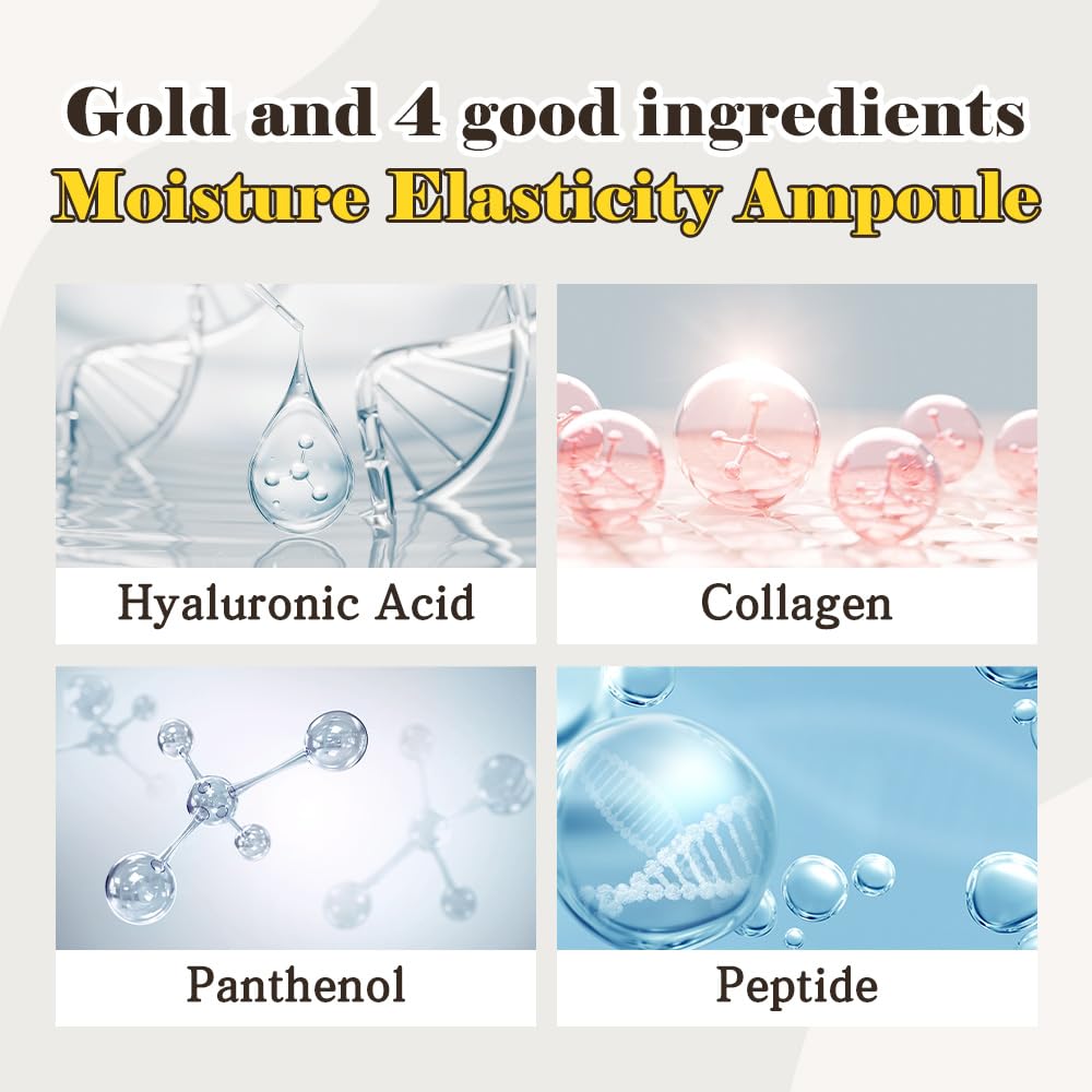 EUNYUL Power Enhancing Gold Ampoule [1.69 fl. Oz. / 50ml] 99.99% Pure 24K Gold Serum