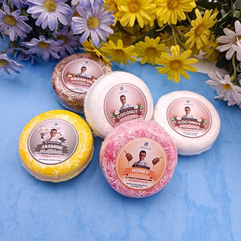 Lavender Handmade Shampoo & Conditioner Bar – Solid Shampoo Bar Natural SLS-Free Hair Care for Dry Hair, Hydrating & Nourishing, Prevents Split Ends, Plant-Based