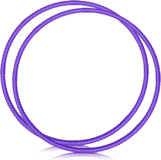 2 Pcs Toy Hoop Exercise Hoop Detachable Adjustable Plastic Toy Ring Playground Equipment for School Colored Circles Exercise Ring for Teens Dog Agility Equipment(Purple,23 Inch)