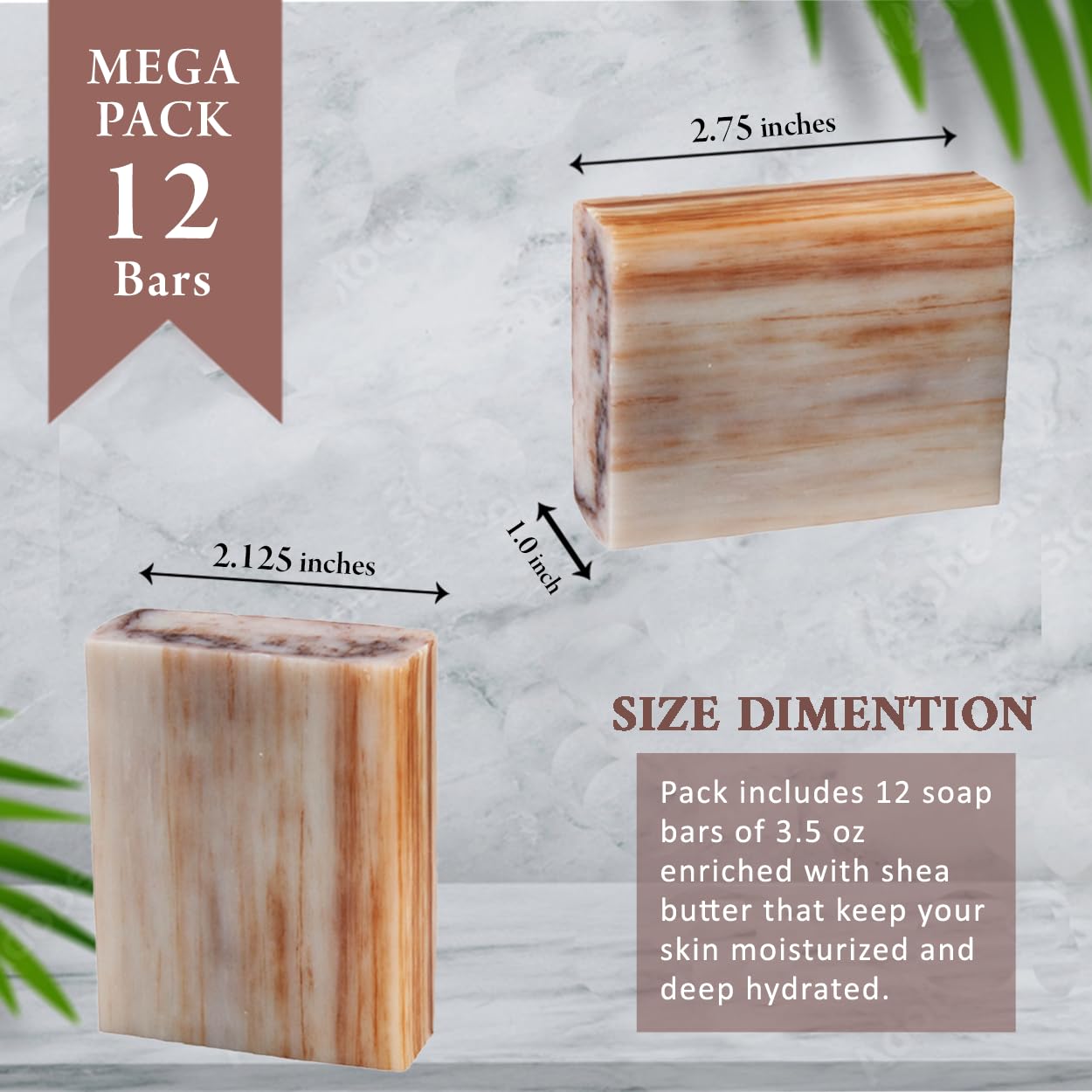 Simple Scents Australia Patchouli Scented Natural Soap Bars (12 Bars), 3.5oz Moisturizing French Triple Milled Soap Bars Enriched with Shea Butter - Pure Plant Oil Bath & Body Bars