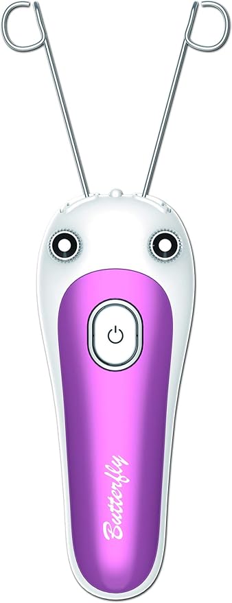 Butterfly Hair Removal System Thread Machine for Facial and Body Hair Removal with Rechargeable Battery