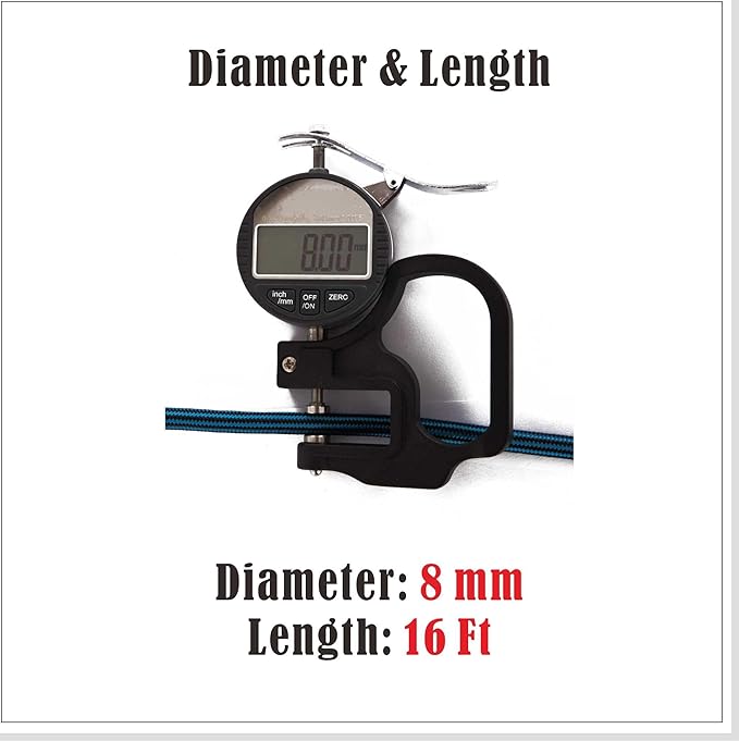 16ft Adjustable Long Jump Rope, Durable Skipping Rope for Kids & Adults, Outdoor Team Games, School Sports, Playground, Family Party Activities, Practice Double Dutch Skills