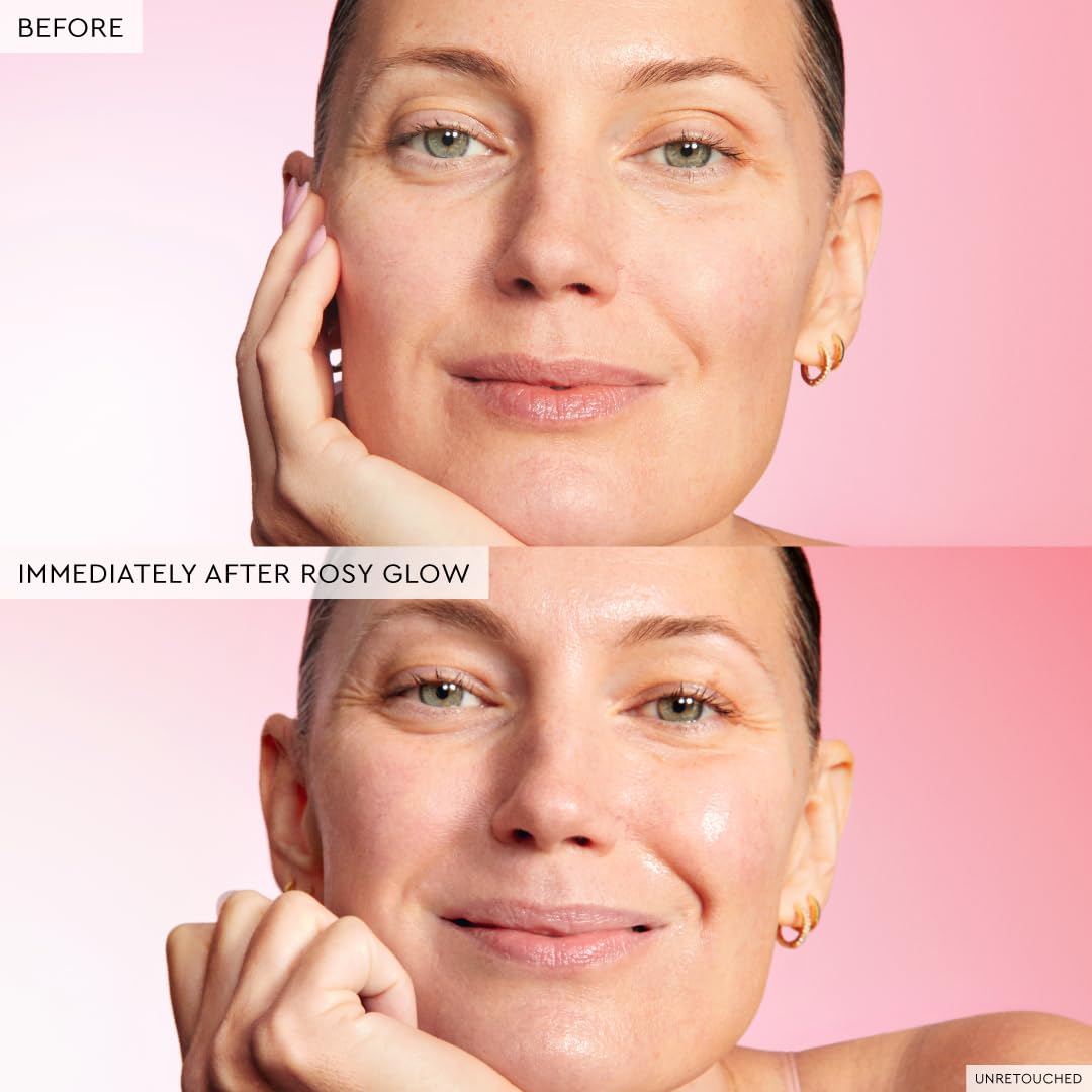 Glow Recipe Illuminating and Bronzing Hue Drops - Makeup Skincare Hybrid Duo - Sun Glow Mini (15 ml) + Full Size Rosy Glow (40 ml) - Tinted Face Serums for Hydrated All‑Over Dewy Glow