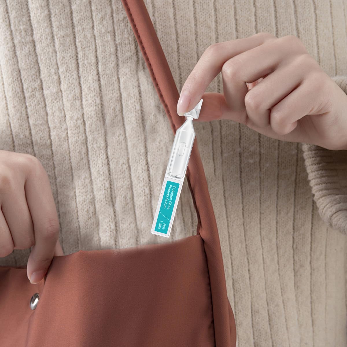 Collagen Glow Firming Face Serum - Fresh Facial Ampoule with Hyaluronic Acid, Adenosine & Centella – Anti-Aging, Firming & Hydrating Skincare for Fine Lines, Wrinkles & Sensitive Skin -30 Vials