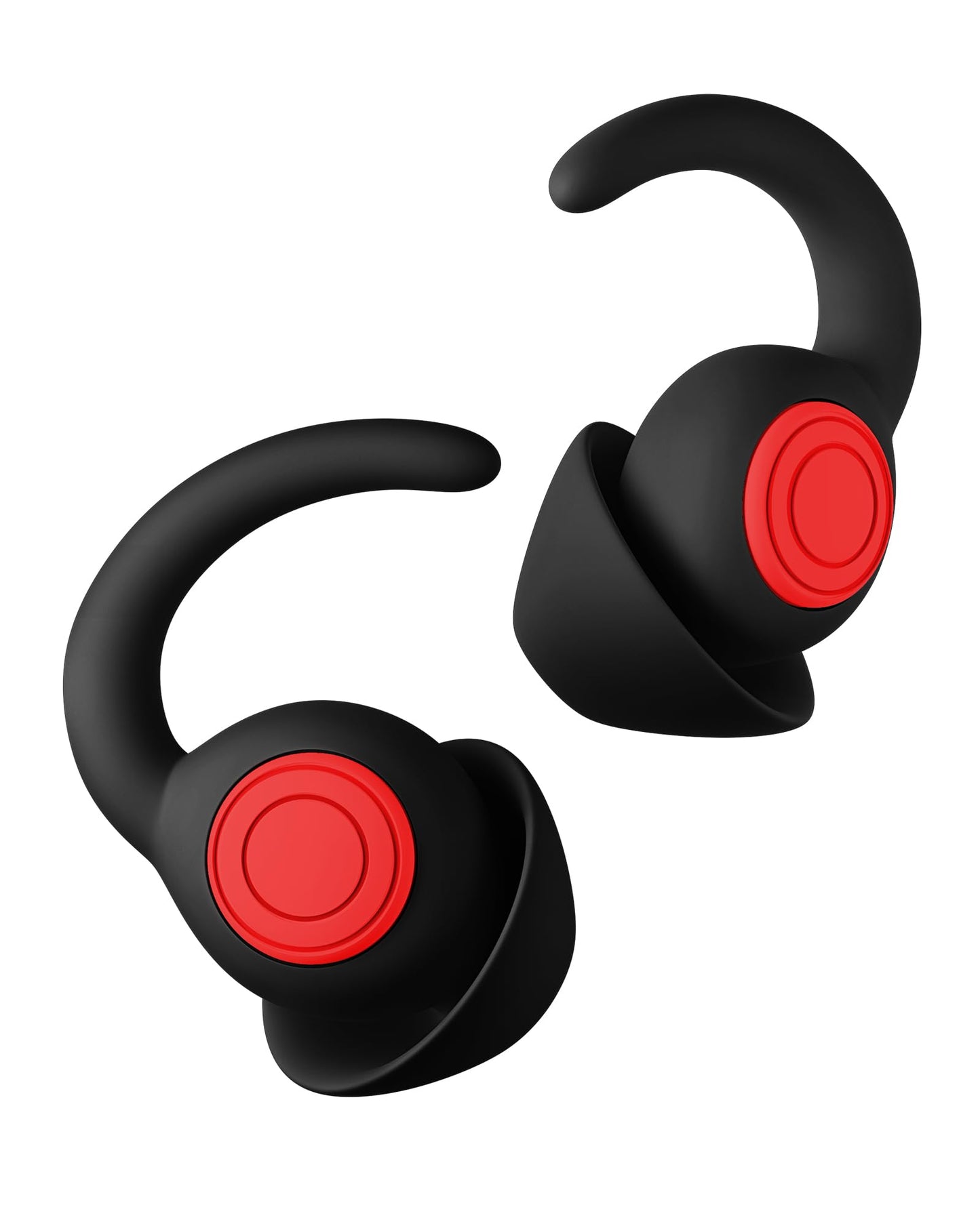 Ear Plugs for Sleeping - Noise Reduction Soft Silicone Earplugs, 2 Pairs Reusable Hearing Protection Earplugs for Noise Sensitivity, Sleep,Travel,Sound Reduction Noise Cancelling - Black