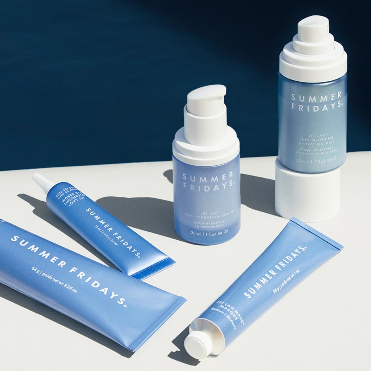 Summer Fridays Jet Lag Skin Soothing Hydration Face Mist - Ultra-Fine Facial Spray & Hydrating Mist to Comfort, Soothe & Help Provide Protective Moisture Barrier Support for Glowing Skin (1.7 Fl Oz)