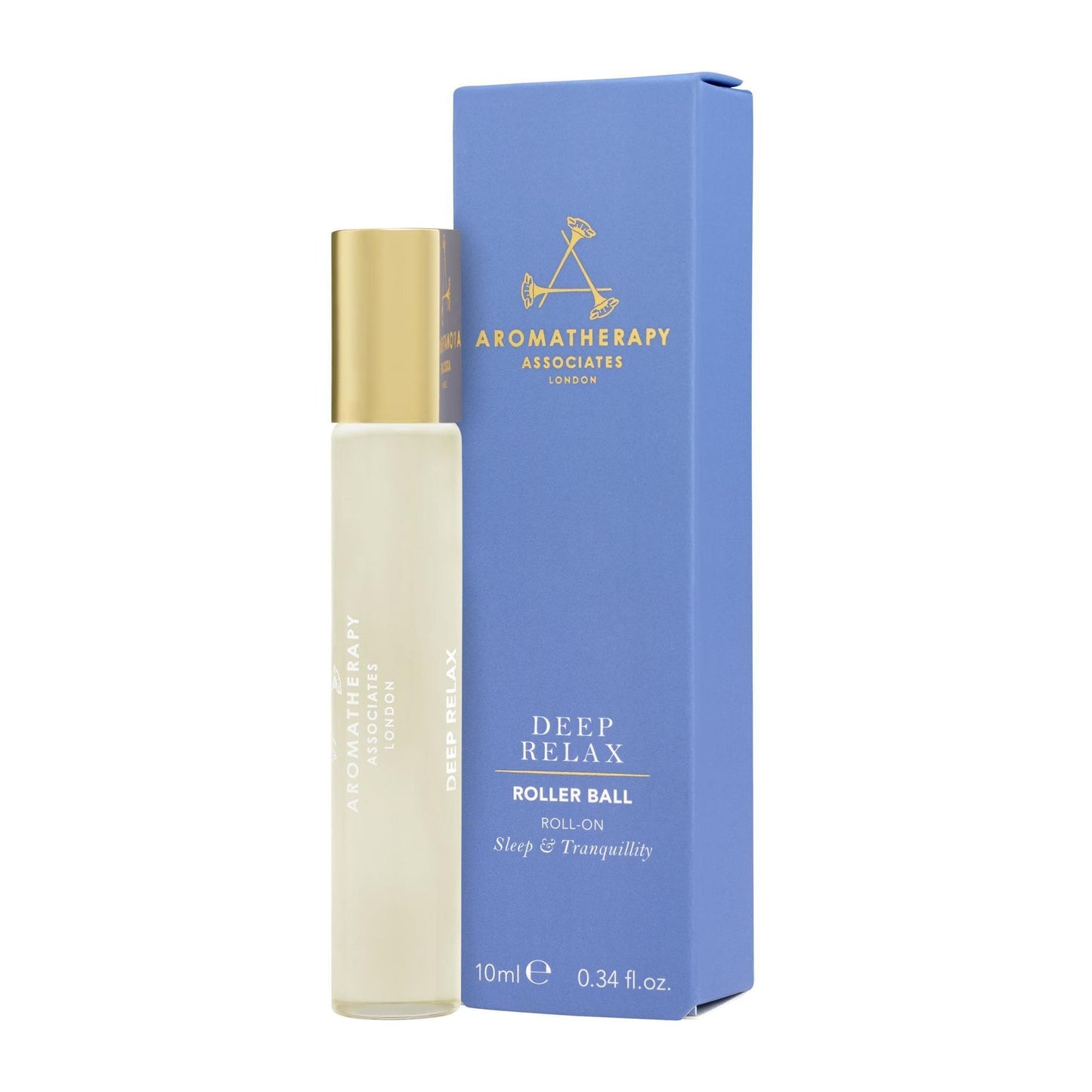 Aromatherapy Associates Deep Relax Roller Ball. Premium Blend of Vetivert, Chamomile and Sandalwood Essential Oils to Relax and Calm on The Go (0.34 fl oz)