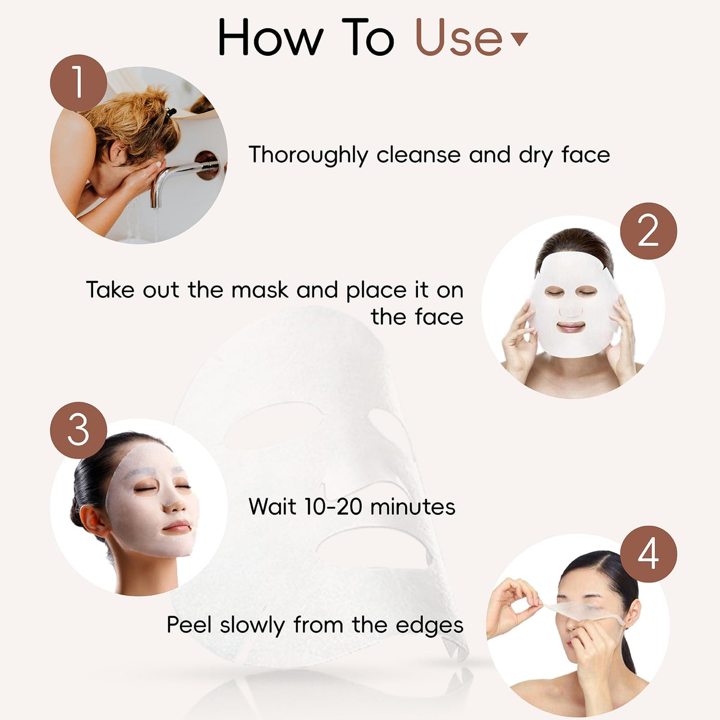 Chbgutlmr 10 Pack Deep Collagen Mask, Anti-Wrinkle Overnight Mask, Korean Face Mask, Bio Collagen Face Mask Overnight,Firming and Moisturizing