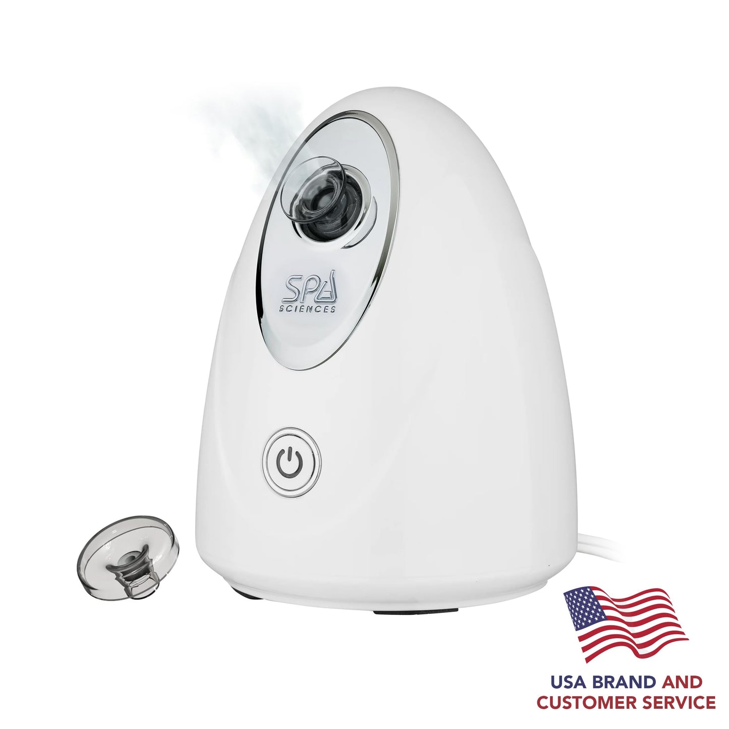 Spa Sciences - CIRRA - Nano Ionic Facial Steamer with UVC Sanitizing Protection, Aromatherapy Function, Detox Pores, and Boost Circulation - Includes an Essential Oil Basket