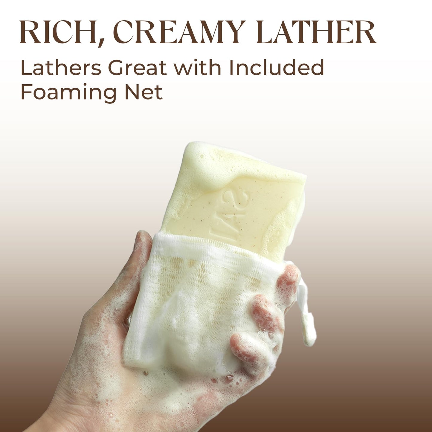 SAISZE Handmade Coconut and Shea Butter Soap - 8 oz, Cold Process, Organic Soap Enriched with Coconut oil, Shea, Body Soap Bars for Women and Men