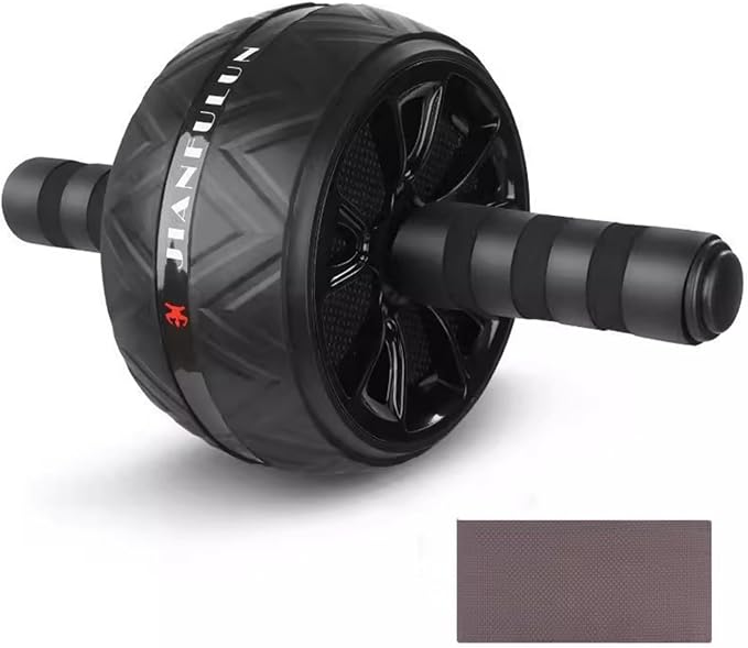 Ab Roller Wheel and Knee Mat, Abs Workout Equipment for Abdominal & Core Strength Training, Home Gym Fitness Exercise Wheels for Women Men, Abdominal Wheel