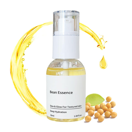 Korean Bean Essence Serum 1.01 Fl Oz, Exfoliating & Hydrating Facial Treatment with Hyaluronic Acid, for Glass Skin Care, 30ml Pack of 1 (01)
