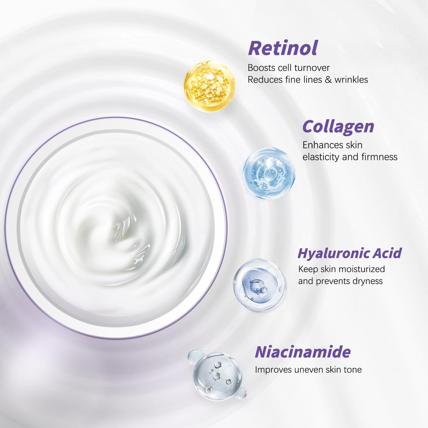 Unes Neck Firming Cream for Women & Men, Day & Night Face Moisturizer Cream for Hydration and Anti-Aging, Deep Tighten and Lift Neck with Retinol & Collagen(1.86 oz)