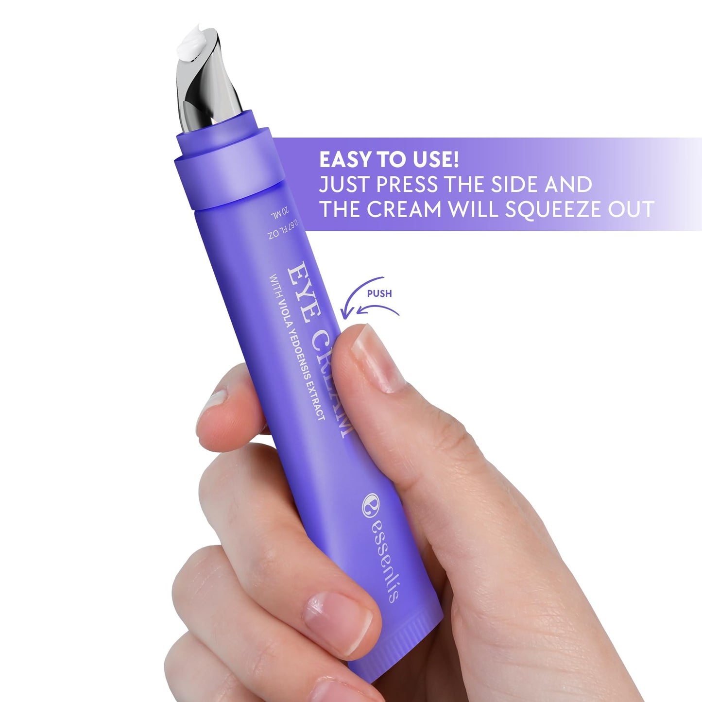 Caffeine Eye Cream for Dark Circles and Puffiness, Bags Under Eyes, Collagen Anti Aging Day and Night Corrector for Women and Men