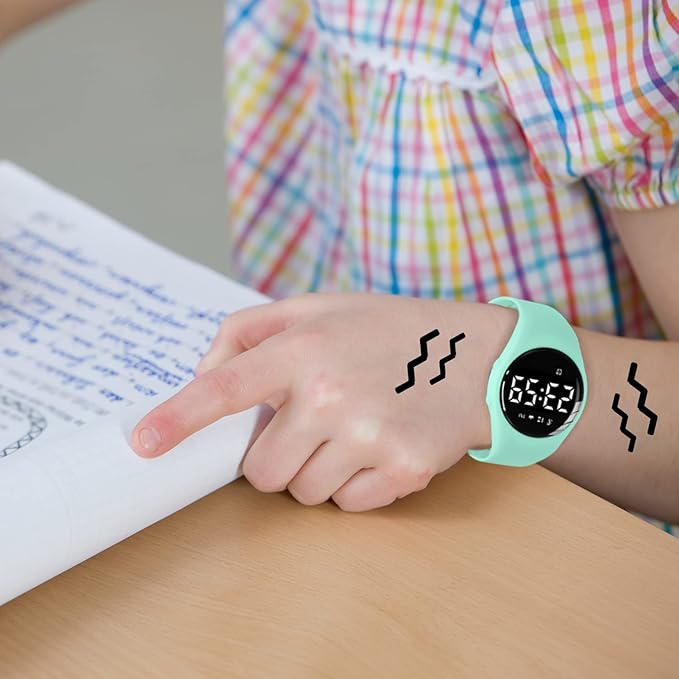 Kids Watches for Girls Boys Digital Sport Watch with Step Counter Pedometer Vibration Alarm Clock, No App Waterproof Fitness Tracker Kids Watch Boys Girls Teens Students Ages 5-16