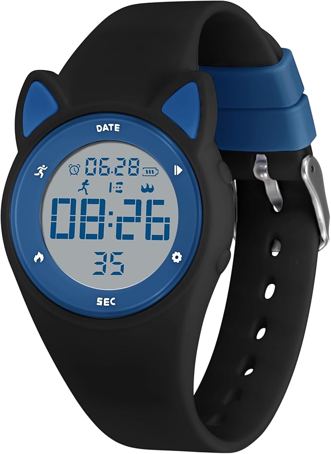 Kids Watches for Girls Boys Digital Sport Watch with Step Counter Pedometer Vibration Alarm Clock, No App Waterproof Fitness Tracker Kids Watch Boys Girls Teens Students Ages 5-16